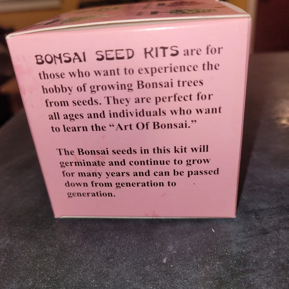 Miniature Cherry Blossom Bonsai Tree -Seed KIT  Disney Epcot